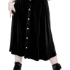 Restyle CRYPT VELVET MIDI SKIRT