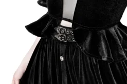 Restyle CRYPT VELVET MIDI SKIRT