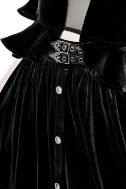 Restyle CRYPT VELVET MIDI SKIRT