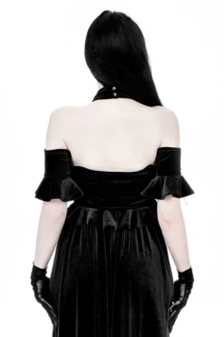 Restyle CRYPT VELVET MIDI SKIRT