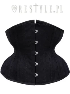 Restyle CU7 Black Matte Underbust gothic corset, hourglass shape, sturdy