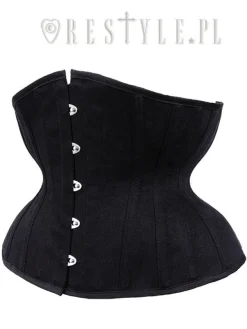 Restyle CU7 Black Matte Underbust gothic corset, hourglass shape, sturdy