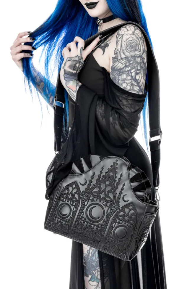 Restyle Dark Altar Shoulder Bag