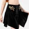 Restyle DARK BOTANY MINI SKIRT