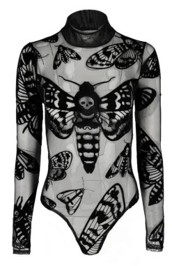 Restyle Death's head Hawkmoth mesh bodysuit
