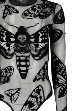 Restyle Death's head Hawkmoth mesh bodysuit