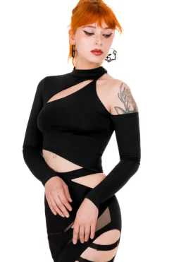 Restyle DELANEY ASYMMETRIC SKIRT Thigh Split
