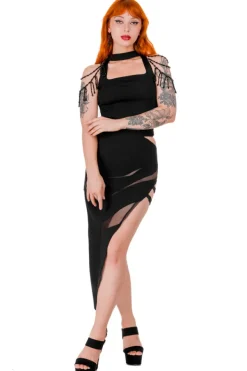 Restyle DELANEY ASYMMETRIC SKIRT Thigh Split