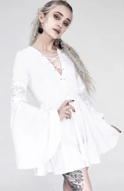 Restyle Eden White Cotton Floaty Dress