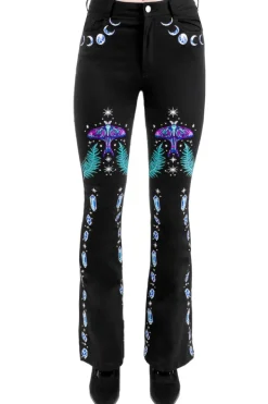 Restyle ENCHANTED FOREST BELL-BOTTOM JEANS