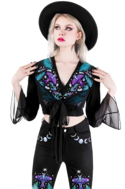 Restyle ENCHANTED FOREST BELL-BOTTOM JEANS