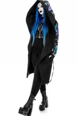 Restyle ENCHANTED FOREST HOODIE with detailed embroidery moth and fern