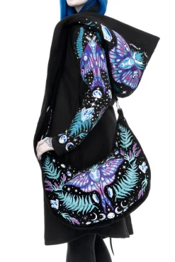 Restyle ENCHANTED FOREST HOODIE with detailed embroidery moth and fern