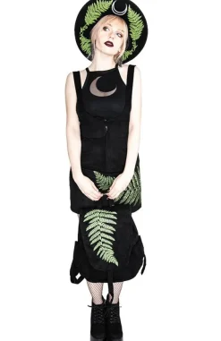 Restyle FERN BACKPACK Vegan suede, forest witch sack