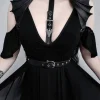 Restyle Gothic Accessory, Occult fashion "BAT WINGS HARNESS BELT"