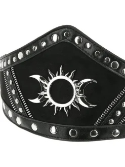 Restyle Gothic accessory TRIPLE GODDESS WAIST BELT