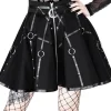Restyle Gothic black harness circle MOON MISTRESS SKIRT