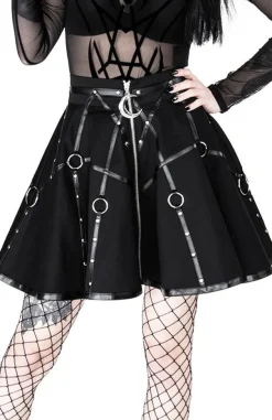 Restyle Gothic black harness circle MOON MISTRESS SKIRT