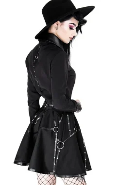 Restyle Gothic black harness circle MOON MISTRESS SKIRT