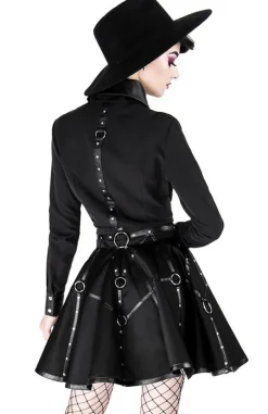 Restyle Gothic black harness circle MOON MISTRESS SKIRT