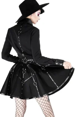 Restyle Gothic black harness circle MOON MISTRESS SKIRT