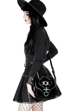 Restyle Gothic black harness circle MOON MISTRESS SKIRT
