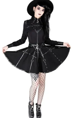Restyle Gothic black harness circle MOON MISTRESS SKIRT