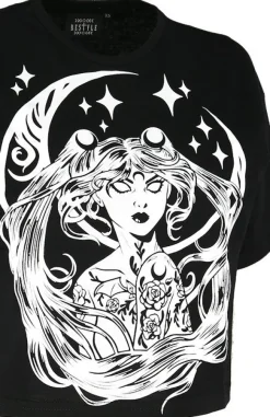 Restyle Gothic blouse, nugoth t-shirt SAILOR MOON CROP TOP