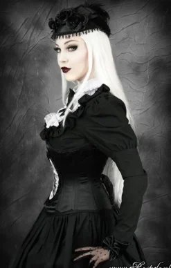 Restyle gothic cameo underbust corset with crow 