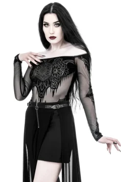 Restyle GOTHIC CHAPEL BODYSUIT OFF SHOULDERS