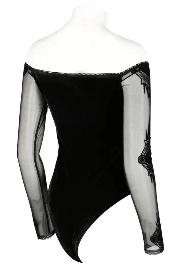 Restyle GOTHIC CHAPEL BODYSUIT OFF SHOULDERS