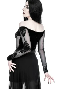 Restyle GOTHIC CHAPEL BODYSUIT OFF SHOULDERS