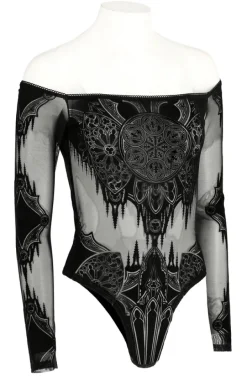 Restyle GOTHIC CHAPEL BODYSUIT OFF SHOULDERS