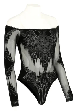 Restyle GOTHIC CHAPEL BODYSUIT OFF SHOULDERS