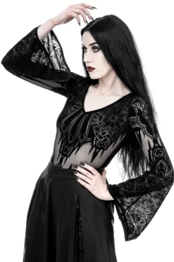 Restyle Gothic Chapel Bodysuit Vneck