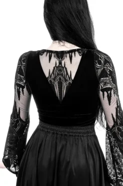 Restyle Gothic Chapel Bodysuit Vneck