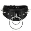Restyle Gothic choker DOUBLE SPIKED CHOKER