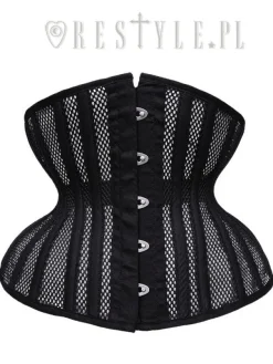 Restyle gothic corset, hourglass shape, sturdy "CU2 Black Mesh Underbust"