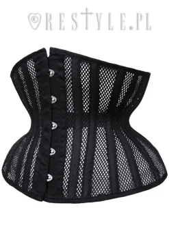 Restyle gothic corset, hourglass shape, sturdy "CU2 Black Mesh Underbust"
