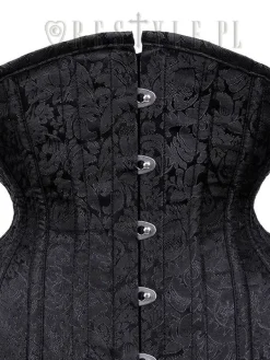 Restyle Gothic corset, hourglass shape, sturdy "CU10 Black Brocade Underbust"