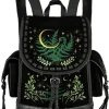 Restyle HERBAL BACKPACK with fern and crescent embroidery