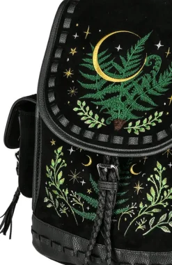 Restyle HERBAL BACKPACK with fern and crescent embroidery
