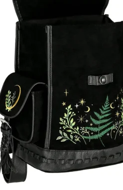 Restyle HERBAL BACKPACK with fern and crescent embroidery