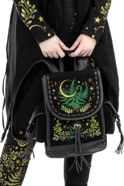 Restyle HERBAL BACKPACK with fern and crescent embroidery