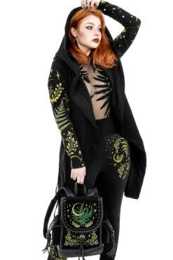 Restyle HERBAL BACKPACK with fern and crescent embroidery