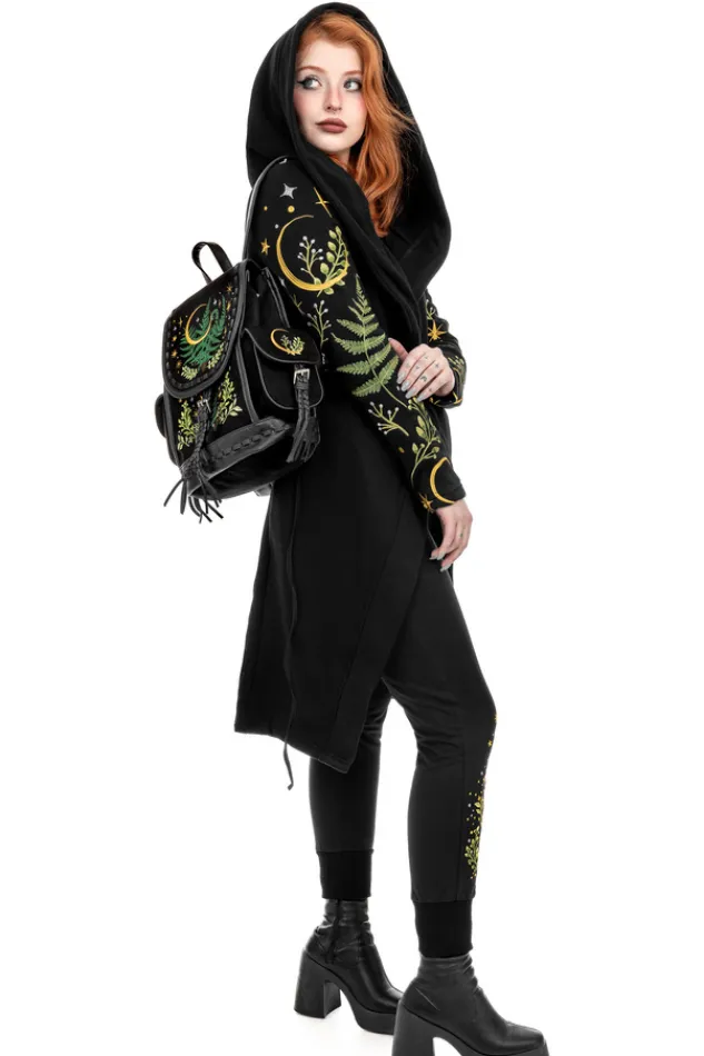 Restyle HERBAL BACKPACK with fern and crescent embroidery