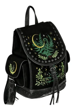 Restyle HERBAL BACKPACK with fern and crescent embroidery