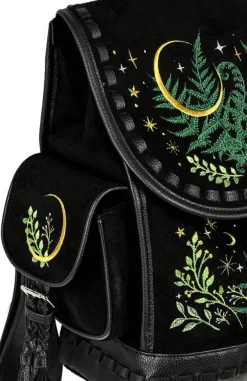 Restyle HERBAL BACKPACK with fern and crescent embroidery