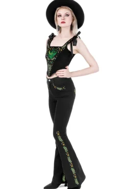 Restyle HERBAL BELL-BOTTOM JEANS