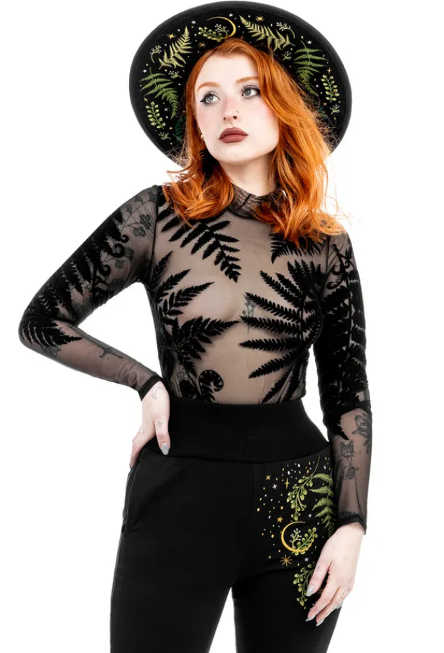 Restyle HERBAL HAT with fern embroidery